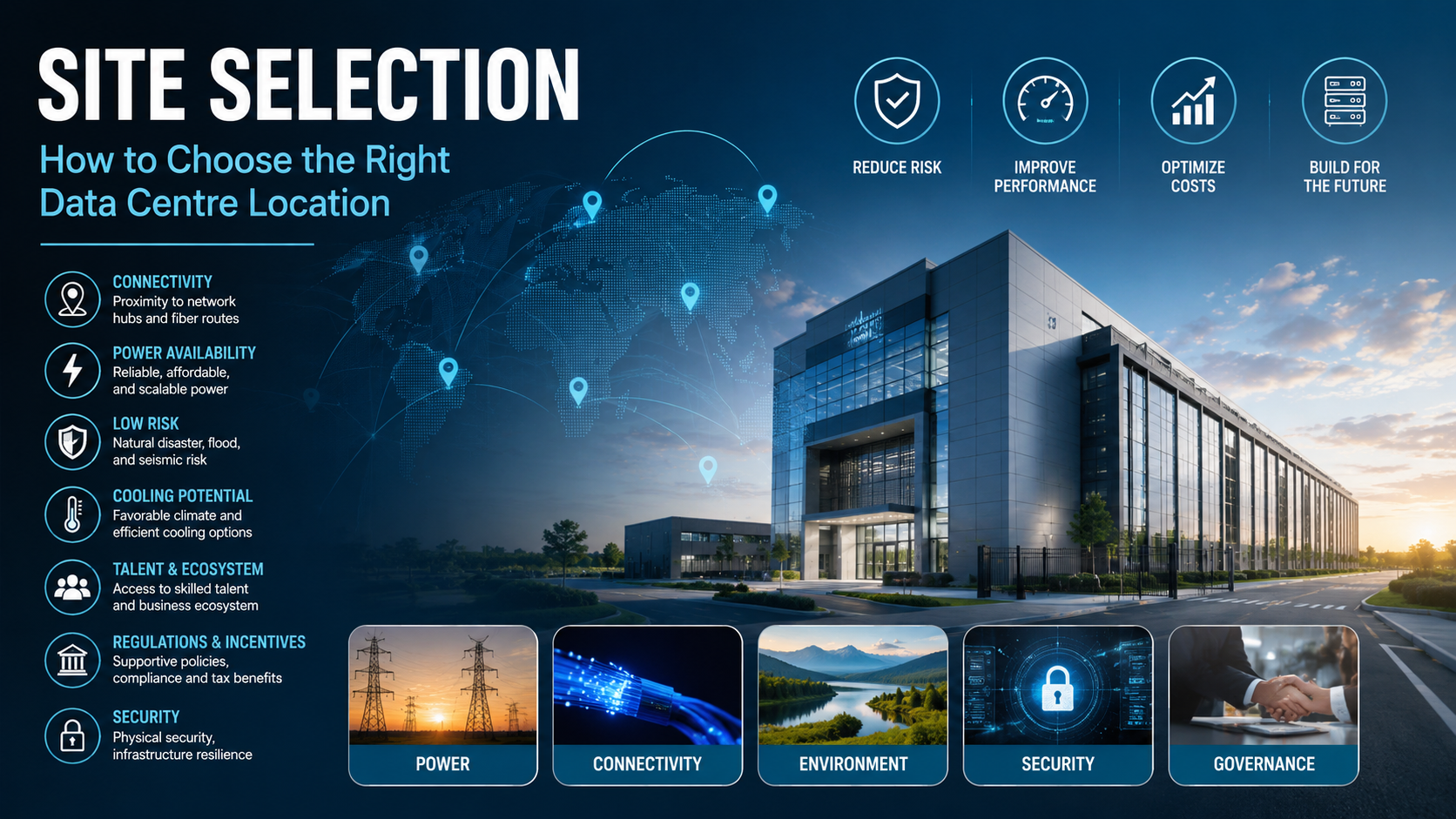 Data centre site selection